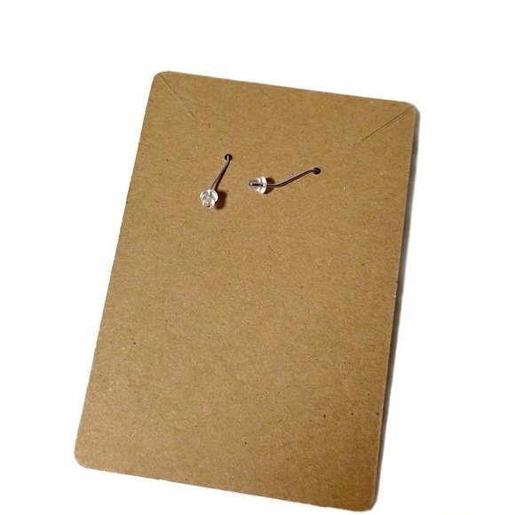 Handmade Abstract Design Wood Drop Earrings - Picture 5 of 5